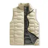 Chaleco de plumas de grafeno, unisex, ligero, cuello alto, adecuado para otoño e invierno, plumón de pato blanco, estampado personalizado