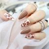 Novo 2023 armadura de dopamina outono alta qualidade âmbar estampa de leopardo branco estilo ins removível 24 peças