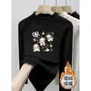 Nova Roupa Térmica Base para Meninas Estilo Outono/Inverno com Gola Meia-Alta Camiseta Interna Estilosa Manga Longa para Bebês e Crianças