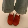 Zapatos Birkenstock estilo retro francés para mujer, nuevo diseño otoño e invierno 2026, zapatos slip-on versátiles con hebilla de cinturón y forro de felpa