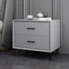 Mesita de noche inteligente de madera maciza para dormitorio de apartamento pequeño, lujo simple italiano, carga inalámbrica, con armario de almacenamiento inteligente multifuncional