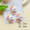 Acessórios de Joias DIY de Resina Sanrio Adesivos para Capa de Celular Charms para Tamancos Presilhas de Cabelo Acessórios de Cabelo Materiais de Artesanato DIY