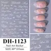 Adesivos para unhas com arte de borboleta em folha de ouro, estilo francês, mais vendidos, simples e elegantes, com design à prova d'água estilo coreano