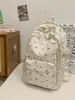 Mochila Pronta para Uso Transfronteiriço para Mulheres, Mochila Escolar de Grande Capacidade para Alunos do Ensino Fundamental, Mochila Escolar Doce Floral, Novo Estilo para Alunos do Ensino Fundamental