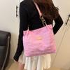 Color Sólido Gran Capacidad Retro Simple Casual 2025 Plisado Nuevo Elegante Lindo Colgante Un Hombro Viajero Bolso Tote