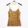Nuevo chaleco pequeño ajustado de moda con lentejuelas, camisola sexy versátil 06#