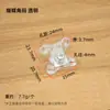 Muebles Yuan Swei Conector de Mariposa de Plástico para Armario Soporte para Tablero de Armario Sin Taladro Ensamblaje Escuadra de Ángulo Recto