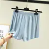 Shorts de Verano para Mujer, Shorts Casuales Deportivos de Modal para Playa, Fitness Estudiante Delgados de Cintura Alta Tres Cuartos para Dormir, Pierna Ancha