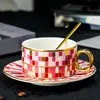 Conjunto de Xícaras de Café Deslumbrante Modelo Novo 2026, Conjunto de Copos de Água de Porcelana de Osso com Alta Estética, Presente Exquisito e Especial para Inauguração de Casa