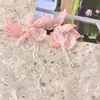 Pendientes Florales Menta Mambo para Mujer Primavera Pendientes Elegantes de Borla de Gama Alta Pendientes con Sentido de Diseño Nuevo 2025