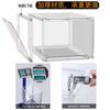 Caja de Zapatos Acrílica Almacenamiento para Sala de Estar Puerta Lateral Absorción Magnética de Alta Gama Anti-oxidación Lujo Ligero Zapatillas de Caña Alta Caja de Zapatos Totalmente Transparente