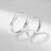 Anillo Mobius Original Pie Plata 999 Anillo de Pareja para Hombre y Mujer Lujo Ligero Sensación de Alta Gama 520 Nudo Gemelo Anillo de Pareja
