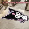 Alfombra de suelo absorbente antideslizante para baño de estilo caricatura, alfombra decorativa de imitación cachemira para sala de estar, alfombra resistente a la suciedad para entrada
