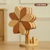 Tapete de Isolamento Térmico para Moinho de Vento, Tapete de Bambu e Madeira para Mesa de Jantar Anti-Queimadura e Resistente a Altas Temperaturas, Decoração Criativa, Tapete Dobrável para Panelas e Tapete para Copos