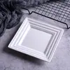 Plato para Espagueti Estilo Occidental Ins Nórdico Plato para Ensalada con Patrón de Líneas Creativas Plato Blanco para Dim Sum del Hogar Vajilla para Restaurante y Hogar