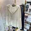 Cárdigan con Cremallera para Mujer con Capucha 2025 Primavera y Otoño Nuevo Versátil Deportivo Casual Holgado Estilo Coreano Sudadera con Capucha Chaqueta