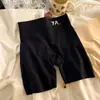 7A Shorts de Seguridad Antibacterianos de Cintura Alta Sin Costuras para Mujer, Tres en Uno Antiexposición, No se Enrollan, Control de Abdomen, Levanta Glúteos, Shorts de Capa Base