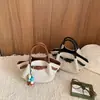 Bolso grande de mujer transfronterizo 2026 nuevo versátil simple de hombro cruzado para ir al trabajo, bolso tipo cubo moderno con bloques de color