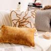 Almohada Retro Marrón Cálido Cojín Bohemio para Sofá de Sala de Estar Cojín Estilo Francés Crema para Ventana Saliente Cojín para Cama