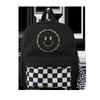 Nueva Bolsa Infantil Tela Oxford Moda Tablero de Ajedrez Sonriente Mochila Temporada Escolar Guardería Bebé Mochila Escolar Pequeña