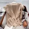Outono/Inverno 2026 Novo Estilo Suave Estilo Pequeno Chanel Design de Suéter Senso de Design Gola Redução de Idade Manga Longa Tricô Cardigan Tendência Feminino