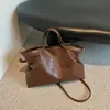 Bolsa Tote Retrô de Grande Capacidade 2026 Verão Nova Moda para o Trabalho Bolsa de Ombro Único Estilo Ins Personalidade Bolsa de Braço