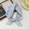 55 Verão Algodão Linho Lenço De Seda Das Mulheres All-match Primavera E Outono Pequeno Pescoço Quadrado Protegendo Lenço Decorativo Moda Estilo Ocidental Lenço