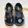 Zapatos Pequeños de Piel para Niñas 2026 Primavera/Otoño Nuevos Mary Janes Zapatos de Princesa para Niños Zapatos Negros de Rendimiento Zapatos Individuales para Estudiantes de Primaria