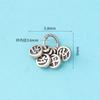 Plata S925 Accesorios Retro Mate Colgante Seguro Colgante de Asa Pequeña Cuerda de Mano Doble Fushou Accesorios de Plata