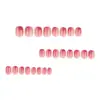 Mini Unhas Postiças com Gradiente de Blush Minimalista Vendedor de Sucesso Transfronteiriço Xiaohongshu Arte de Unha Peças de Unha