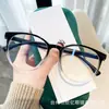 Nuevo Marco de Gafas Redondo Retro Ultraligero TR90 con Filtro de Luz Azul Moda Femenina Moda Espejo de Cerca