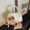 Bolsa de Bowling Casual Simples Estilo Coreano, Nicho, com Textura de Alta Qualidade, Estilo Ballet, Bolsa Transversal Versátil para Mulheres