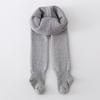 827 leggings de bebé para otoño e invierno pantimedias de terciopelo fino para niños color liso terciopelo coral pantalones de una pieza para niños categoría A