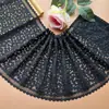 Tela con Adorno de Encaje Negro para Dobladillo de Falda, Tela para Ropa, Patchwork de Prendas, Tela Decorativa, Versión Ancha
