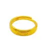 [Desvanecimiento lento] Anillo abierto de estilo tradicional y moderno con diseño de nube auspiciosa, disponible en juegos para parejas, conserva el color, suministro al por mayor