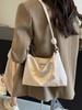 Bolsa Feminina de Superfície Macia Estilo Chinês Novo 2024 Novo Estilo Nacional Moda Verão Trabalho Comutador Bolsa Grande Capacidade Ombro Único Transversal
