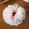 Goma para el pelo de encaje multicapa estilo francés retro nuevo estilo coreano, accesorio para el pelo dulce estilo ballet