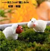 Enfeites de Micro Paisagismo com Musgo, Acessórios de Decoração para Plantas Suculentas, Bonecos, Animais Pequenos de Resina em Miniatura, Materiais DIY para Bonsai