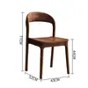 Conjunto criativo de mesa e cadeiras de jantar estilo vintage, totalmente em madeira maciça, mesa longa de madeira natural, bancada, mesa integrada para jantar e estudo em casa