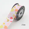 Fita de embalagem de presente com bolinhas de 25mm para grampo de cabelo, caixa de bolo DIY, cinto decorativo, fita de tecido 10 jardas/Rolo