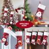 Decoraciones navideñas calientes transfronterizas calcetines navideños bordados bolsas de regalo colgantes de decoración navideña venta al por mayor