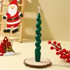 Velas de Cera de Soja Espiral Longas de Natal Transfronteiriças Lembrancinhas de Casamento Decorações Suprimentos para Atmosfera de Natal