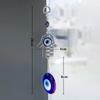 Colgante de Palma Ojo de Demonio de Cristal de Venta Caliente Transfronterizo Colgante de Ojo Decoración Atrapasol Colgante de Campana de Viento