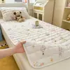 Lençol de cama de algodão puro para dormitório estudantil, 100% algodão, novo modelo 2026, protetor de colchão 90x190cm
