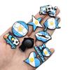 Nueva serie de fútbol argentino transfronteriza zapatos de agujeros accesorios de flores DIY personalidad goma suave desmontable accesorios de hebilla para zapatos
