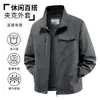 Chaqueta Casual de Primavera y Otoño para Hombre Cuello Alto Multibolsillo Estilo Ropa de Trabajo Transpirable Delgada Top para Hombre 7219