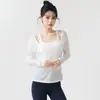 Conjunto casual de duas peças em camadas para mulheres: Saída de praia de malha respirável com proteção solar e camisola curta para usar no yoga