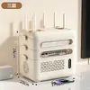 Caja de Almacenamiento para Router Wifi Estante de Colocación Estante de Almacenamiento para Decodificador de TV Organizador de Almacenamiento Oculto para Regleta