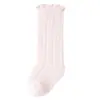 25 Calcetines de Bebé Verano Malla Transpirables Sin Costuras de Caña Media Borde con Volantes Lindos Alta Elasticidad No Aprietan las Piernas Gorditas del Bebé