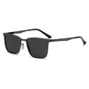 Nuevas Gafas de Sol Polarizadas para Hombre Montura Cuadrada de Metal Gafas de Sol Transfronterizas Europeas y Americanas Gafas de Sol para Conducir Venta al por Mayor para Hombre